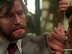 Corinne Clery and Jehanne Blaise appear in a 1975 scene with topless moments and sensual handjob interactions