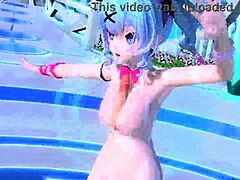 Hatsune Miku AI no uta project diva nude mod rabbit hole costume big tits ass