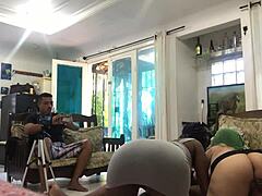 Threesome Action with C Odara Melissa Aleczander in Interracial MFF Group