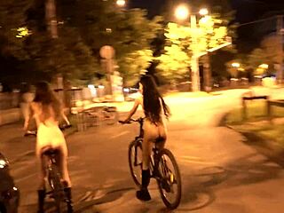 teens riding naked through streets