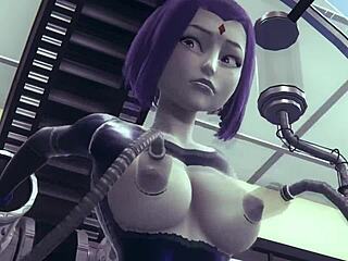 Raven Falls into Cyborg's Seductive Trap