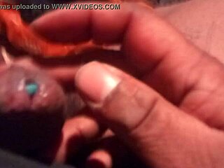 Inserting Blue Molly Deep Into My Throbbing Hard Cock