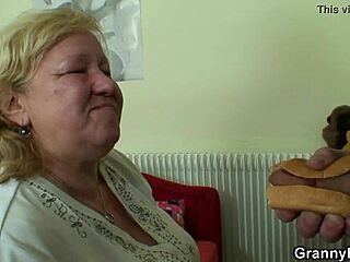 Mature beauty eases his intense craving