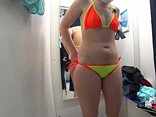 I saw mom and daughter shop swimsuits