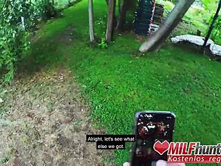 TATTOOED MILF OUTDOOR POV