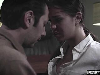 Counselor’s Rough Throat Fuck with Troubled Latina Teen