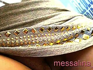 my hotwife messalina flashing at bus stop