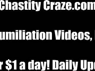Hey, Submissive Lick for Chastity Cleanup