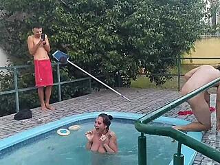 ever tried a wild pool orgy with joy cardozo?