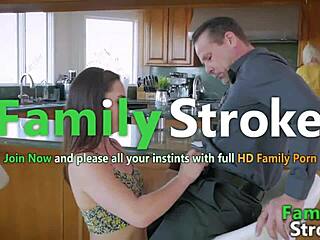 sucking stepdaddy’s cock in secret family affair
