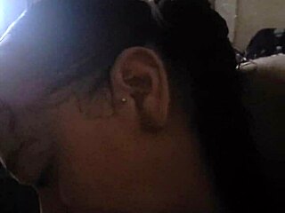 Latina babe gives head with a twist