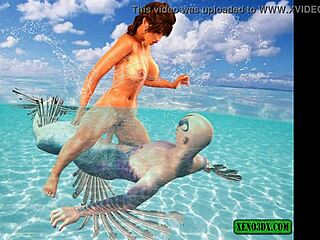 Triton Fucks Hard in 3D Fantasy Porn