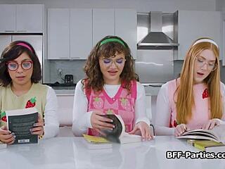 Amateurs Dominate Nerdy Girls