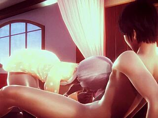 2b nier automata fingering hard on stairs 3d porn clip