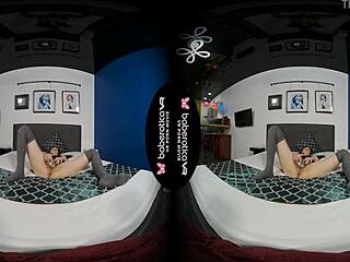 Solo Brunette Denis Masturbating At Home In VR Daily