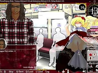 Flower princess elulu bound in public hentai scene