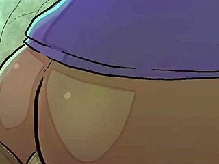 Chillin futanari’s bold parody in glasses