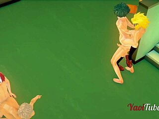 boku no hero yaoi hentai orgy tease