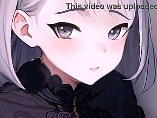 Anime girl masturbating in POV style