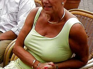 Big tits mature milf in steamy bedroom session