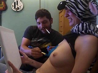 Painting my tits with tender strokes