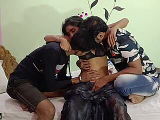 Homemade Indian threesome with naturals