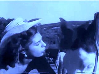 vintage taboo pussy pounded outdoors in doggystyle