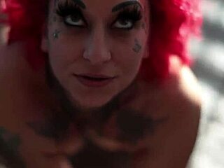 tattooed milf’s pussy gets pounded in wild bedroom romp