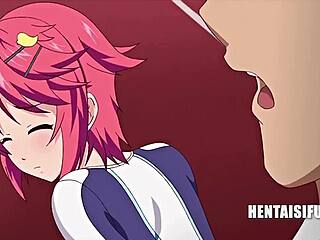 Provocative Asian teens tease with hentai