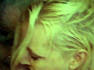 Blonde Milf Deepthroats Monster Cock in Part 2