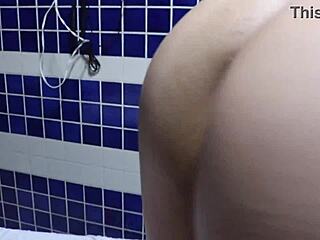 watching aline souza’s wet holes in sheer red