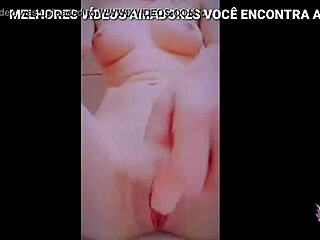 Novinha’s Intense Solo with Thick Dildo in Tight Pussy