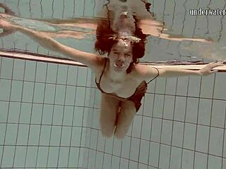 Gazel Podvodkova’s Small Tits Shine Underwater