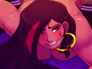 Bbw succubus Gala takes giant ass pounding in collab