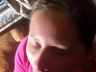 Blonde's Steamy Oral Finish