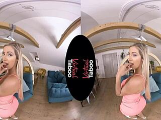 Blonde’s Relentless Taboo Orgasm In POV