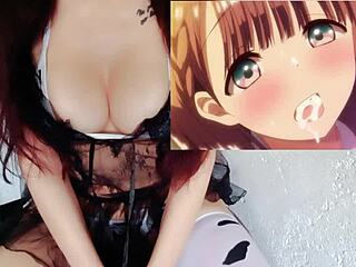 Busty hentai chick fucked by lucky guy