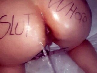 Pissing on me while I kneel and take every drop in public
