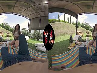 Vrlatina teen with alluring areolas in 5k vr