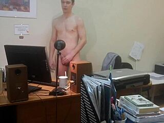 mars6mars caught jerking on hidden work cam