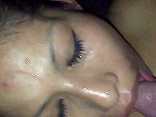 Cum Mouth Shot in Slow Motion Cam