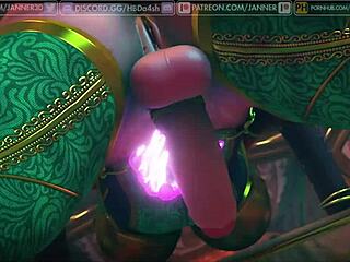 Curvy Shemale in 3D Anal Action