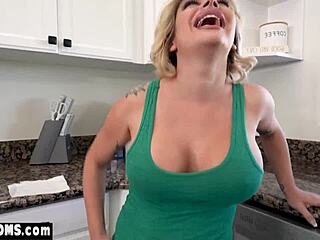 Blonde Milf Stepmom Sara St Clair Fucked Over Breakfast Table