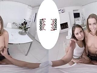 Taboo crowd teases with a sly blowjob