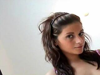 Gold PVC Panties Tempt Teens Perfectly