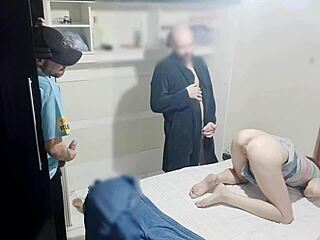 What happens when wife’s blindfolded and friend joins mid-fuck?