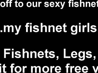 I'll jerk you off with a special fishnet treat tonight
