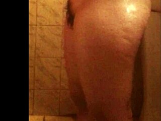 Ebony Beauty in Steamy Shower