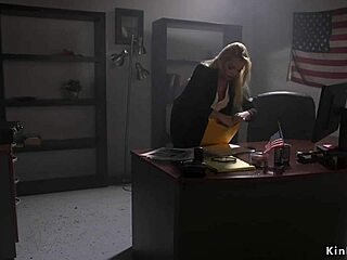Blonde Agent Trapped by Foe