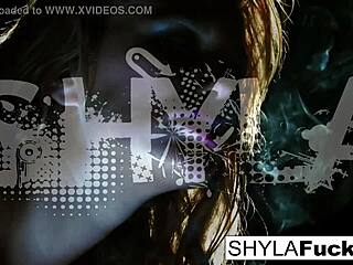 Shyla Stylez strips with allure